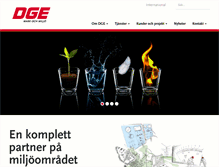 Tablet Screenshot of dge.se